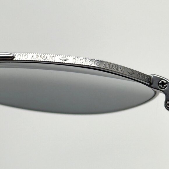 Georgio Armani AR6111 3003/87 Sunglasses Matte Gunmetal Grey Lenses Square main image 8